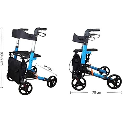 Walker For Seniors,Rollator Aluminium Elderly Walker | Ubuy India