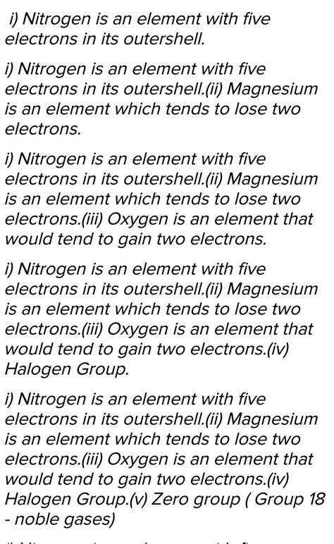 name 2 elements that have 5 electron in their outermost shell - Brainly.in
