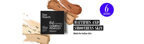 Buy Blue Heaven Oil Control Glossy Compact Powder For Oily Skin, Spf 25 ...