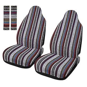 X AUTOHAUX 2pcs Front Seat Cover Saddle Blanket Bucket Seat Cover for ...