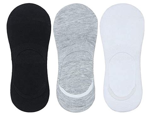 Buy Mysha Men and Women Plain Cotton Loafer Socks with Silicon Anti ...