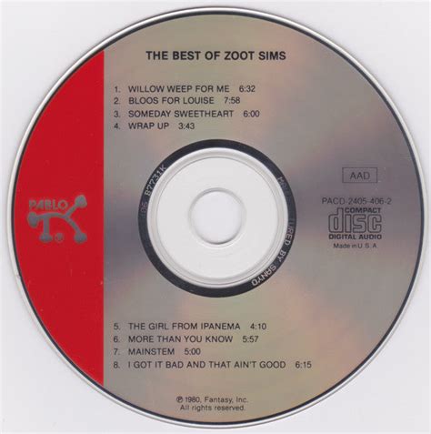 Zoot Sims - The Best Of (CD) | MusicCircle