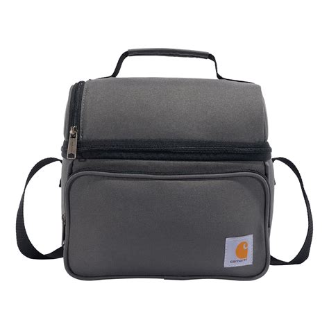 Carhartt Deluxe Dual Compartment Insulated Lunch Cooler Bag, Grey ...