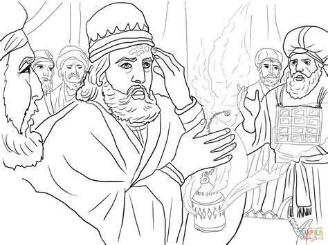 Uzziah Leprosy Coloring King Pages Bible Printable Strucked Crafts ...