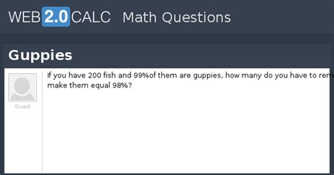 View question - Guppies