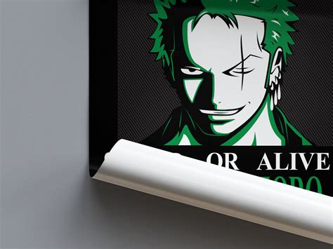 Roronoa Zora Green Bounty Poster - One Piece | Weebshop Anime Merchandise