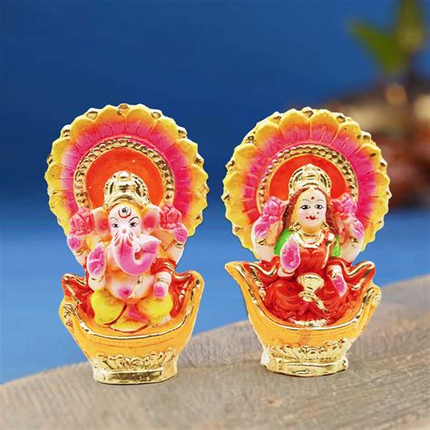Lakshmi Ganesh Sitting on Boat Golu Dolls – PujaNpujari