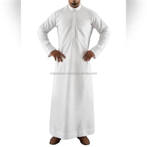 New Men S Jubba Thobe Arabic Islamic Clothing Winter Muslim Saudi ...