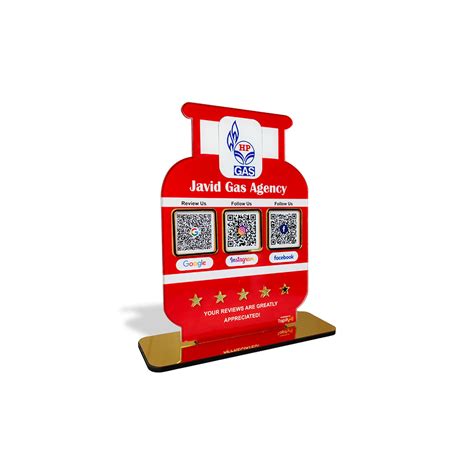 Tapify - Gas cylinder Shaped - Smart NFC 3-in-1 Table Top Standee