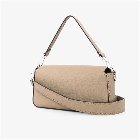 Baguette Cuoio Romano leather Grey | Fendi