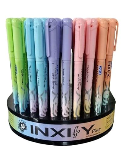 Doms INXIfY Plus Ballpoint Pen For Smooth Writing| 0.7mm Needle Tip ...