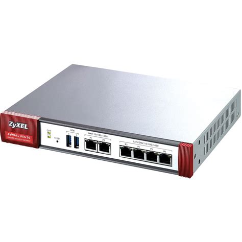 Zyxel ZyWALL USG50 Internet Security Firewall with Dual-WAN, 4 Gigabit ...