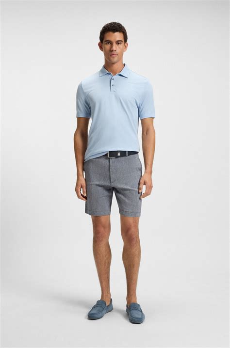 BOSS - Suede moccasins with penny trim - Light Blue