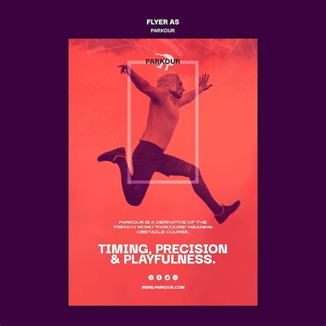 Parkour ad banner template | Free PSD