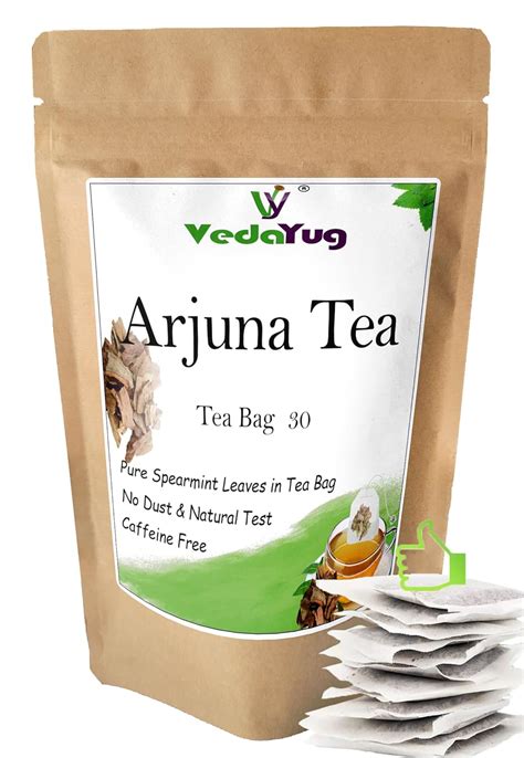 VY VedaYug Arjuna Chhal Tea Bags - Pack of 30 Herbal Tea Bags Lowers ...