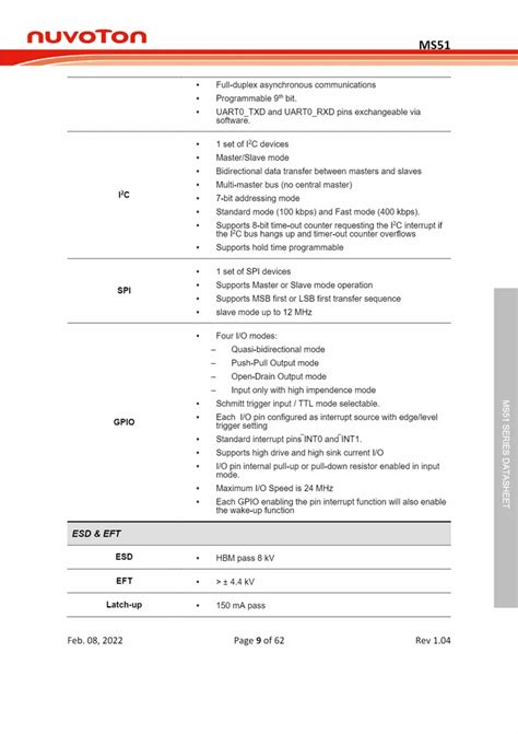 Nuvoton Microcontroller - MS51DA9AE Nuvoton Controller Importer from ...