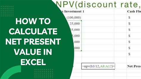 Net Present Value Formula in Excel Manually 的图像结果