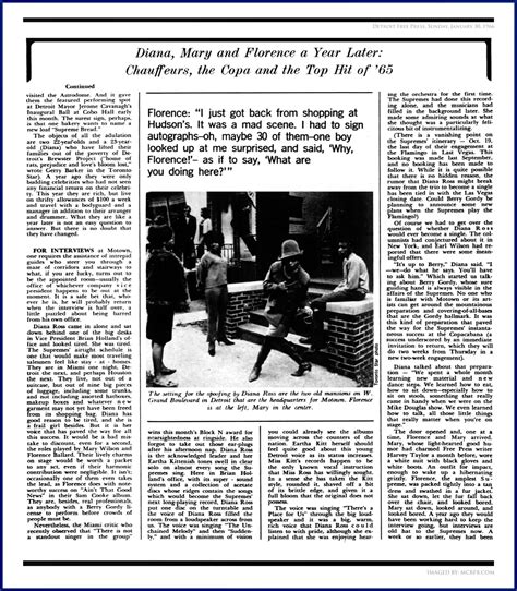 MOTOWN MONDAY! A Detroit Free Press NEWSPRINT BACK-PAGE . . . SPOTLIGHT ...