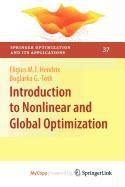 Introduction to Nonlinear and Global Optimization : Eligius M. T ...