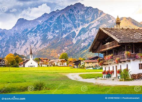 Pertisau Village in Tyrol at Autumn Sunrise, Achensee, Austria Stock ...
