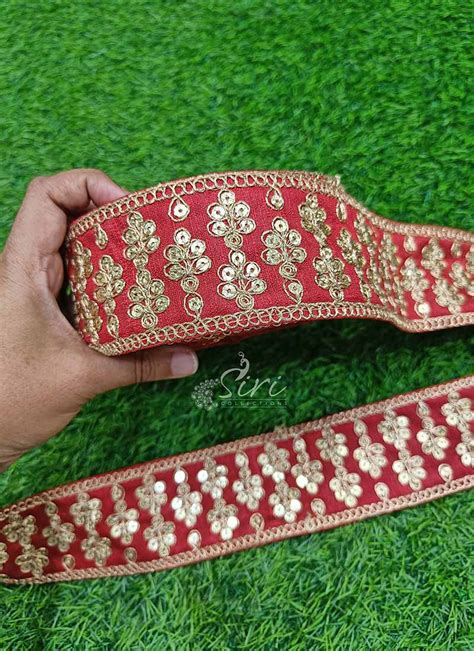 Fancy Border Lace Trim in Sequins Work – Siri Collections