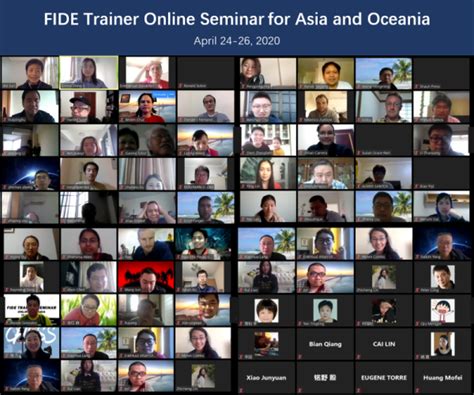 FIDE Trainers Online Seminar for Indian Subcontinent from 29th to 31st ...