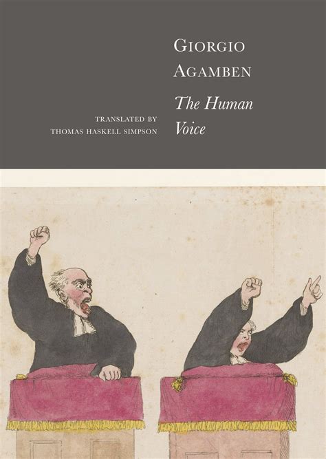 The Human Voice by Giorgio Agamben | Seagull Books