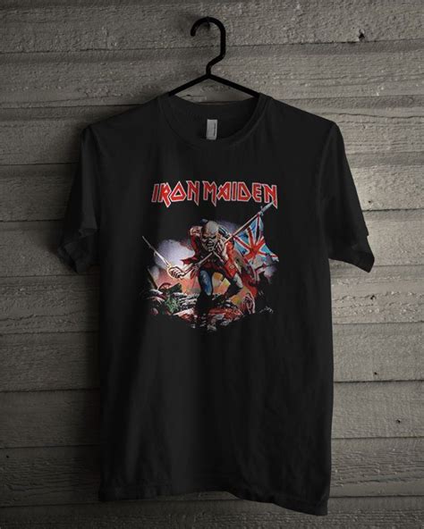 Iron Maiden Trooper T Shirt | Iron maiden t shirt, Metal t shirts ...