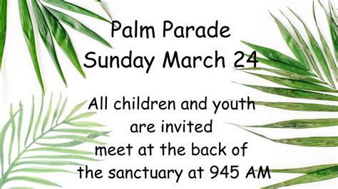 Palm Sunday Worship: Palm Parade , 211 Sanders St, Blountville, TN ...