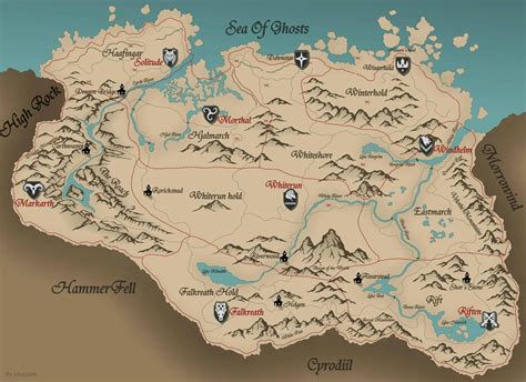 Skyrim Map - Over 25 Different Maps to Explore Your Journey