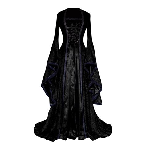 Buy BUKINIE Women's Medieval Dress Vintage Cetic Medieval Floor Length ...