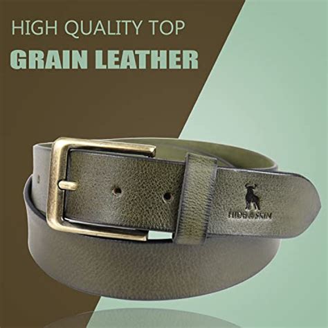 Buy HIDE & SKIN Full Grain Genuine Leather Belt for Men | Handmade ...