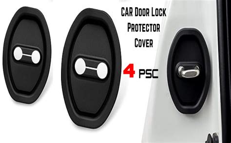 ENCHANTMENT car Door Lock Protector Cover 4PCS Car Silicone Rubber Car ...