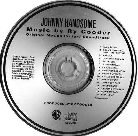 Ry Cooder - Johnny Handsome: Original Motion Picture Soundtrack (1989 ...
