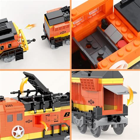 BRICK STORY City Cargo Train Building Set, BNSF India | Ubuy
