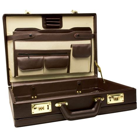 English executives leather handmade attache case by partridge rrp 1200 ...
