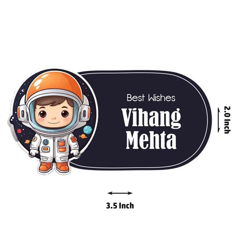Die-Cut Gift Tags/Gift Labels - Space Boy Design 8603350794371 ...