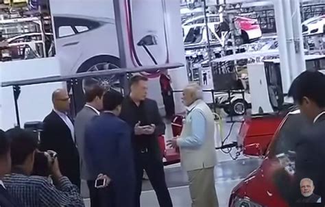 In Pics: As Tesla gears up to enter India, BJP shares PM Narendra Modi ...