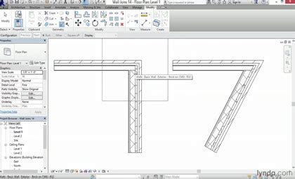 Revit Tutorial : How to Modify a Wall joints in Revit Interior Design