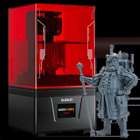 Elegoo Mars 4 Max MSLA Resin 3D Printer with 6K Mono LCD technical ...