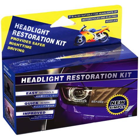 Plextone Headlights Restoration Kit Restore Dull Faded and Discoloured ...