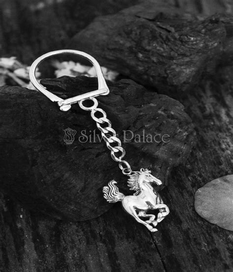 Silver Horse Keychain - Silver Palace