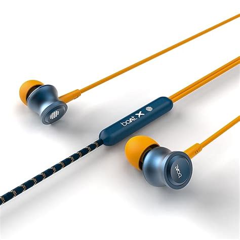 boAt Bassheads 152 Sunburn Edition in Ear Wired Earphones with Mic ...