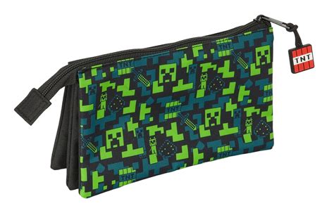 Accessoire école Minecraft Trousse Scolaire Minecraft TNT Safta ...