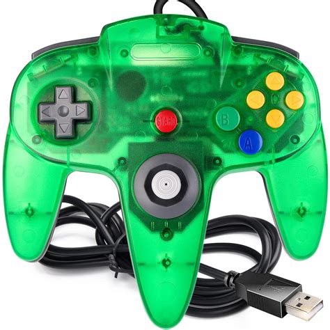 Buy [USB Version] USB N64 Controller, SAFFUN Wired PC Gamepad [3D ...