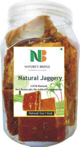 Nature's Bridge Pure Natural Jaggery Jar Pack - 800 Gm / Jaggery Cubes ...