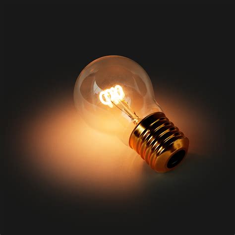 Cordless Lightbulb : Battery powered filament light.