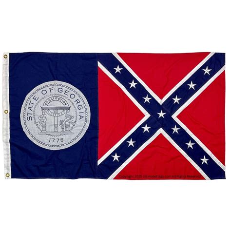 Old Georgia Flag 1956-2001 - Ultimate Flags