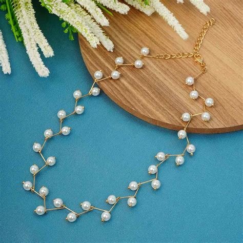 Buy Pearl Choker Necklace Online - Ferosh
