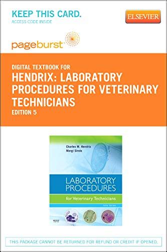 Buy Laboratory Procedures for Veterinary Technicians, Passcode Book ...